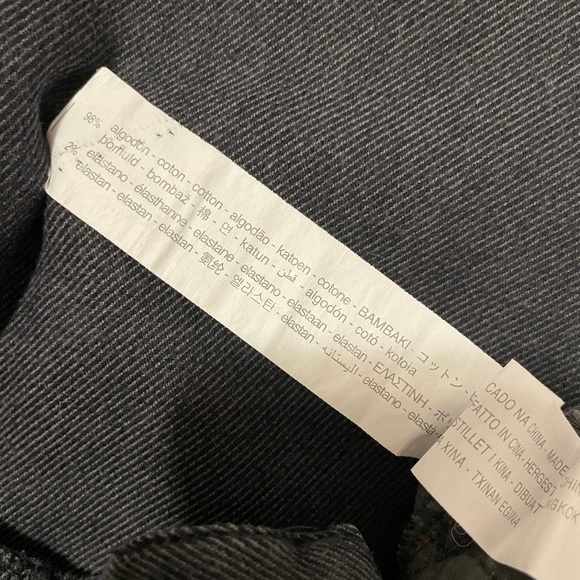 Zara Boys 5 Pocket Ribbed Pant Size 11/12 Gray-Black - Picture 17 of 17